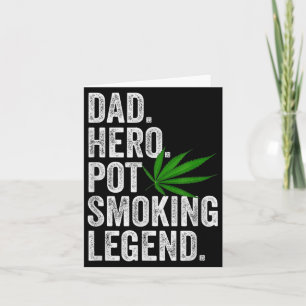 Cartão Camisa do Pai da Maconha Camiseta de Natal Diverti