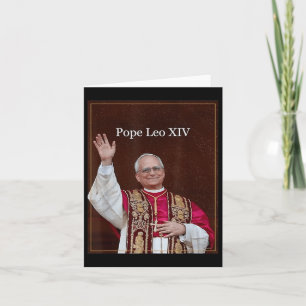 Cartão Camisa do Papa deus abençoe Leo Xiv, Papa Leo Xiv