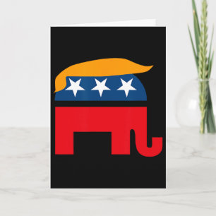 Cartão Camisa Elefante Republicano Gop Donald Trump