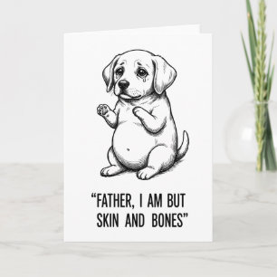 Cartão camisa engraçada de pai cachorro Estou magro desen