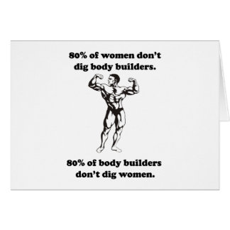 Cartão Camisa engraçada do Bodybuilder