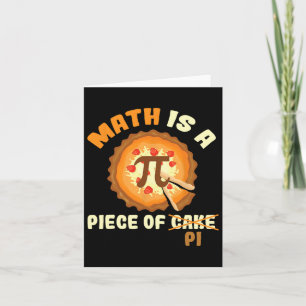 Cartão Camisa engraçada do Dia do Pi Matemática é um peda
