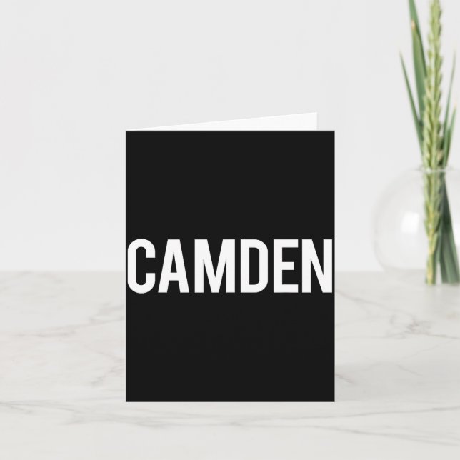 Cartão Camisa engraçada presente fã Camden Cool Nova Jers (Frente)