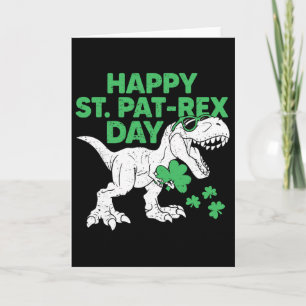 Cartão Camisa Feliz Dia St Pat Rex Camisa St Patricks Din