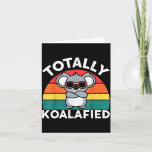Cartão Camisa Fofo Koalafied Pai Homens Crianças Meninos 