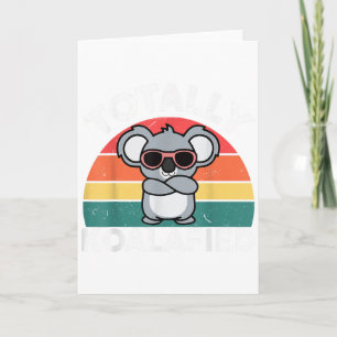 Cartão Camisa Fofo Koalafied Pai Homens Crianças Meninos
