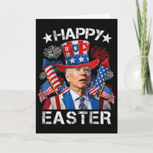 Cartão Camisa Joe Biden Feliz Páscoa Para Engraçado 4 De