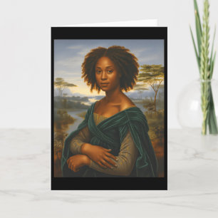 Cartão Camisa Lisa Gráfica Afro Negra Americana Junho