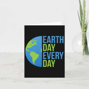 Cartão Camisa Mudança Climática - Dia da Terra Todos os D
