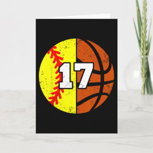 Cartão Camisa Número 17 Softll Sketll Aniversário Engraça