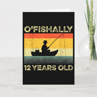 Cartão Camisa Ofishally de 12 Anos de Idade Aniversário d
