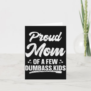 Cartão Camisa orgulhosa de mãe de alguns filhos dia das m