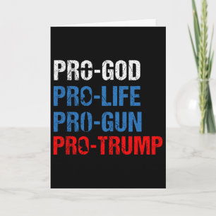 Cartão Camisa Patriótica Pro Deus Pro Vida Pro Arma Pro T