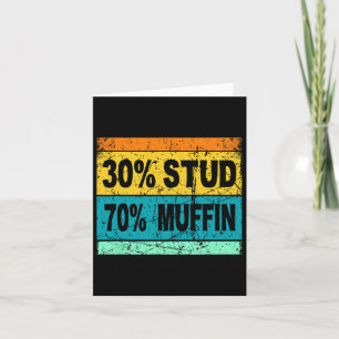 Cartão Camisa Retro 30 Stud 70 Muffin Stud Muffin Va