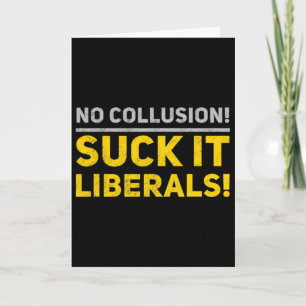 Cartão Camisa Sem Conluio Pro Trump