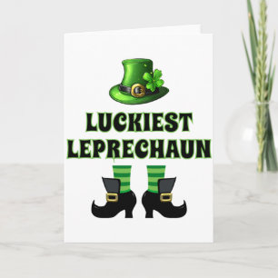 Cartão Camisa T do Dia de São Patrício do Leprechaun Mais