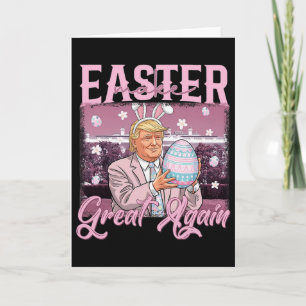 Cartão Camisa Trump Faça a Páscoa Grande Novamente