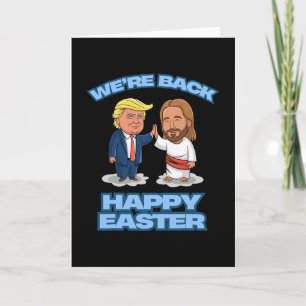 Cartão Camisa Trump Páscoa Jesus Trump Estamos Ck Engraça