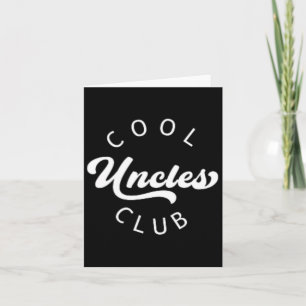 Cartão Camisa Vintage Oficial Membro Cool Uncles Club Gor