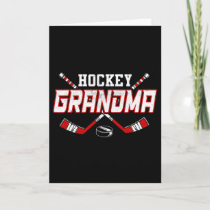 Cartão Camisas de Avó de Hockey para Mulheres Mama Dia da