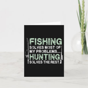 Cartão Camisas De Caça Engraçadas Para Caçadores De Homen