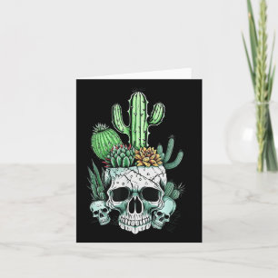 Cartão Camisas De Caveira Sucultas Cactus Para Homens Hal