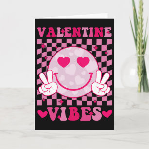 Cartão Camisas de Dia dos Namorados Groovy Valentine Vibe