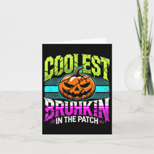 Cartão Camisas de Halloween Boys Pumpkin Ação de Graças B
