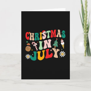 Cartão Camisas De Natal Em Julho Groovy Xmas Verão Homens