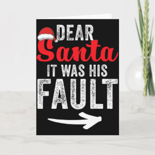 Cartão Camisas de Natal Engraçadas para Casais Combinando