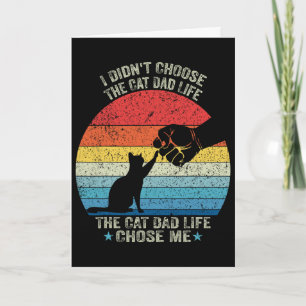 Cartão Camisas de Pai de Gato Masculinas Camisas engraçad