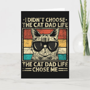 Cartão Camisas de Pai de Gato para Homens Pai de Gato Eng