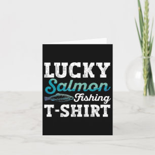 Cartão Camisas De Salmão De Pesca Peixes Pescadores De Sa