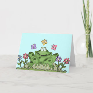 Cartão Camisas e presentes de Sapo do Jardim Flor