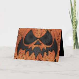 Cartão Camisas Gritando Abóbora do Halloween