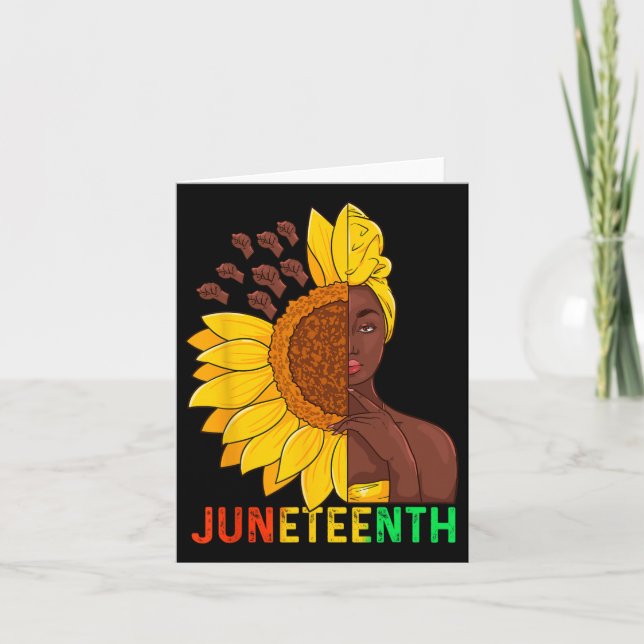 Cartão Camisas Juneteenth Mulheres Juneteenth Mulheres Gi (Frente)