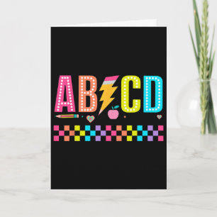 Cartão Camiseta Abcd Ck De Volta às Aulas