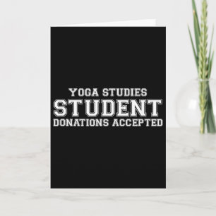 Cartão Camiseta Aceita Doações de Estudante de Estudos de
