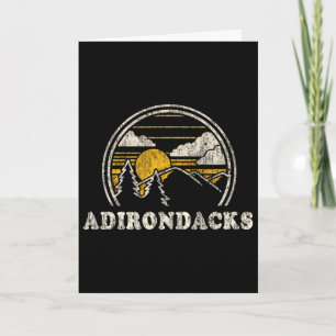 Cartão Camiseta Adirondacks Nova York Ny Vintage Caminhad