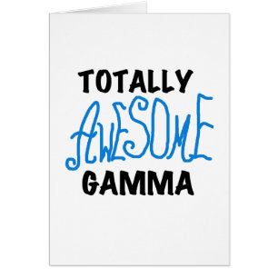 Cartão Camiseta azul e presentes da gama totalmente