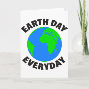 Cartão Camiseta Bebê Dia da Terra Todos os Dias