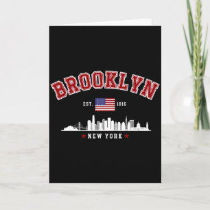 Cartão Camiseta Brooklyn Ney York Est 1816