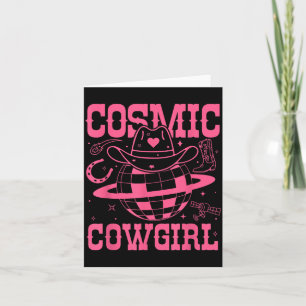 Cartão Camiseta Cosmic Space Cowgirls Festa de Despedida