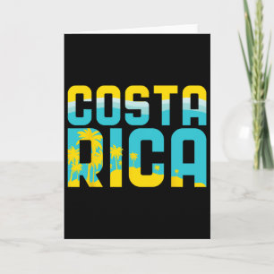 Cartão Camiseta Costa Rica Presente de Viagem Lembrança d