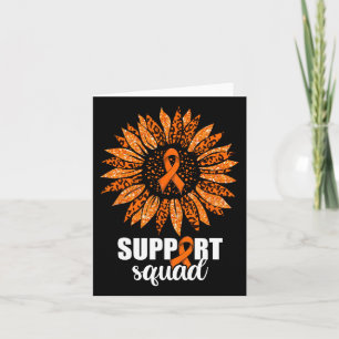 Cartão Camiseta da Equipe de Apoio à Leucemia 