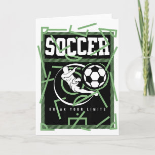 Cartão Camiseta de Atitude Quebra Teus Limites de Futebol