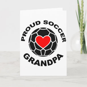 Cartão Camiseta de Avô Orgulhoso de Futebol 