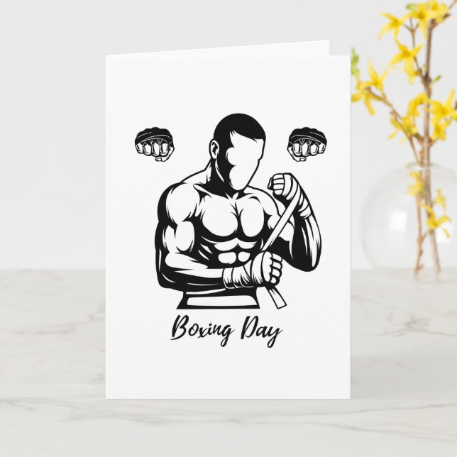 Cartão Camiseta de boxe (Flor Amarela)