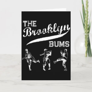 Cartão Camiseta de Fã de Beisebol Brooklyn Bums Nova York