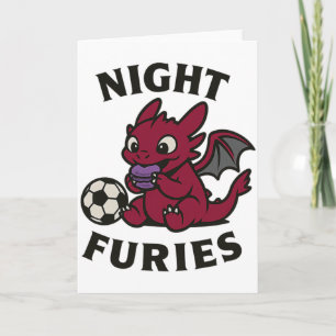 Cartão Camiseta de Futebol Night Furies